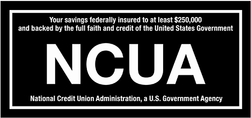 Your savings federally insured to at least $250,000 and backed by the full faith and credit of the United States Government. NCUA. National Credit Union Administration, a U.S. Government Agency.